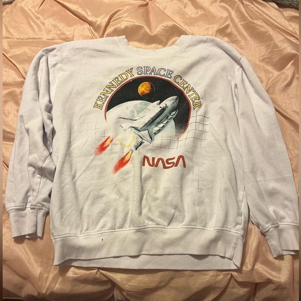 White Nasa Crewneck